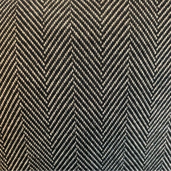 TOBIAS black herringbone long sleeve blazer coat zipper front Sz 10 NWOT - Picture 6 of 12